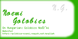 noemi golobics business card